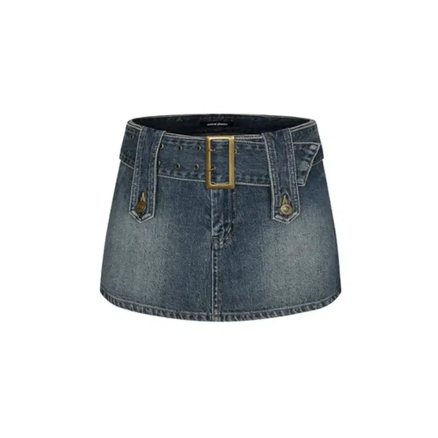[BUNJANG] Pain Or Pleasure Blue Denim Skirt / 페인오어플레져청치마