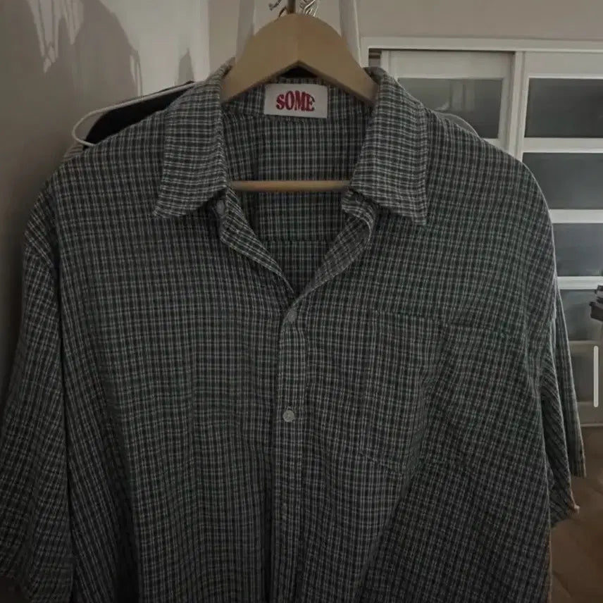 [BUNJANG] Check Short Sleeve Shirt / 체크 반팔 셔츠