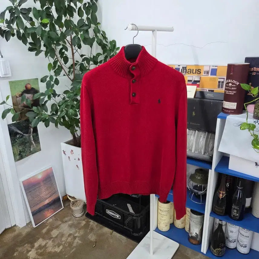 [BUNJANG] Polo Ralph Lauren Button Pullover Cotton Knit L / 폴로랄프로렌 버튼 풀오버 코튼니트 L