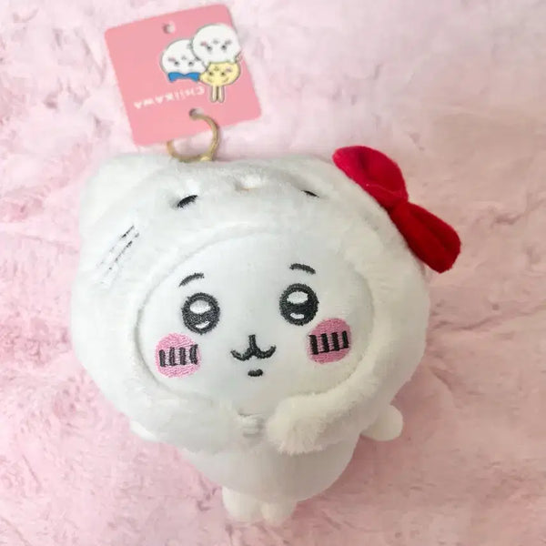 [BUNJANG] Hello Kitty x Chiikawa Plush Keychain / 헬로키티 치이카와 인형키링