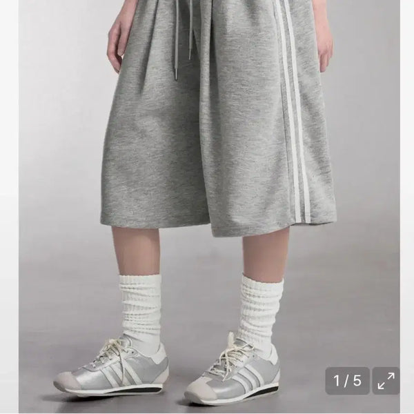 [BUNJANG] MUSINSA Loop TRK Angel Bermuda Shorts Grey / 무신사 루프 트랙 엔젤 버뮤다 팬츠 바지 그레이
