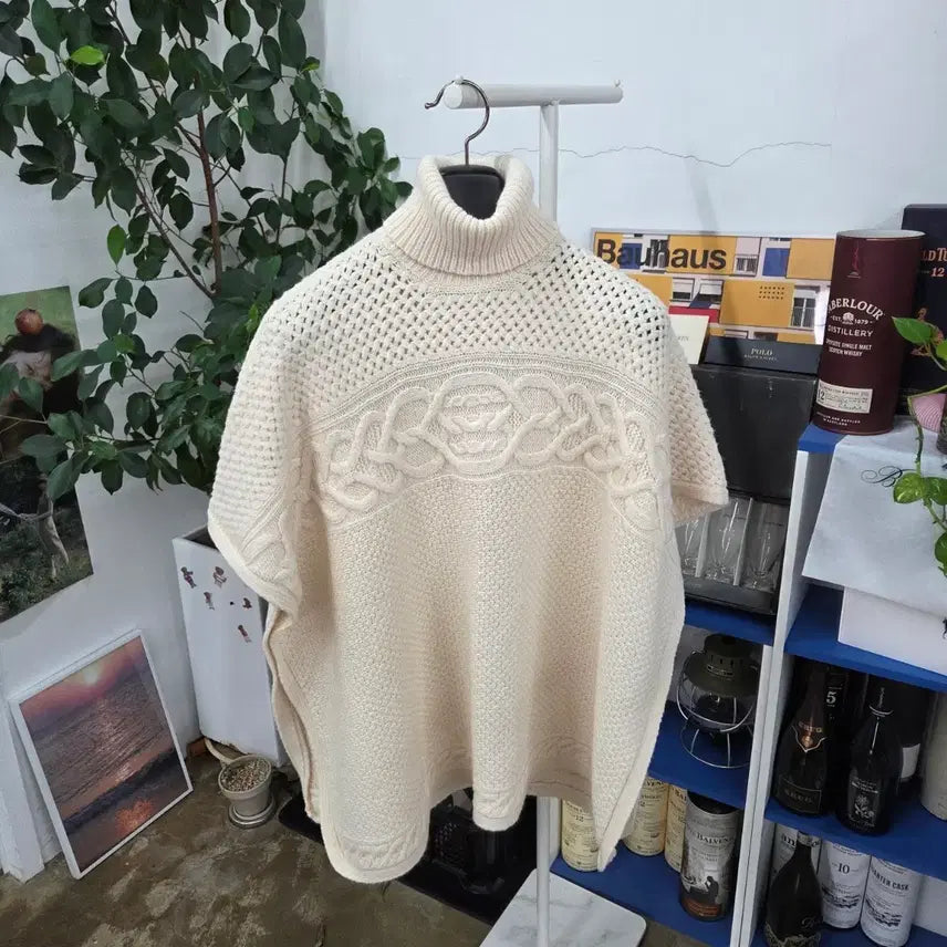 [BUNJANG] Lauren Ralph Lauren Wool/Nylon Cape Knit S / 로렌랄프로렌 울/나일론 케이프 니트 S