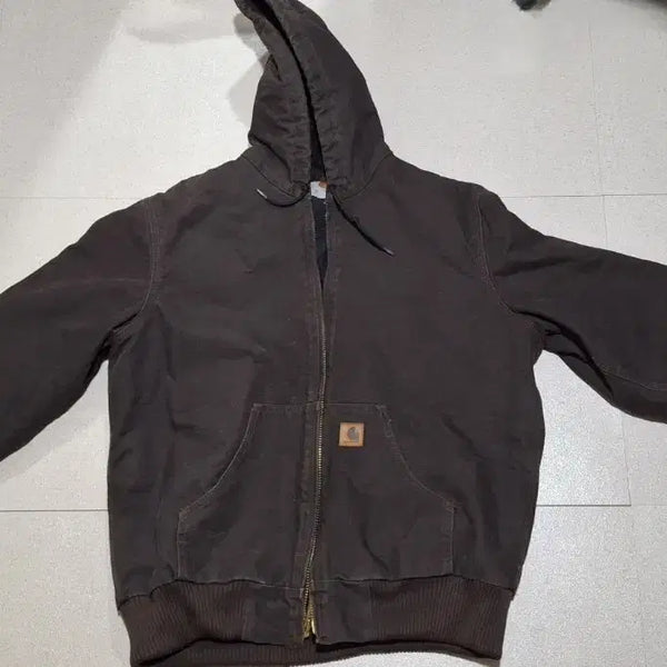 [BUNJANG] Carhartt WIP Active Jacket J130 Dark Brown Medium / 칼하트 액티브 자켓 j130 dkb m사이즈