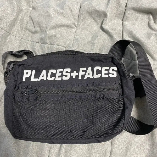 [BUNJANG] Places+faces Waist Bag Black / Places+faces 플플페 웨이스트백 블랙