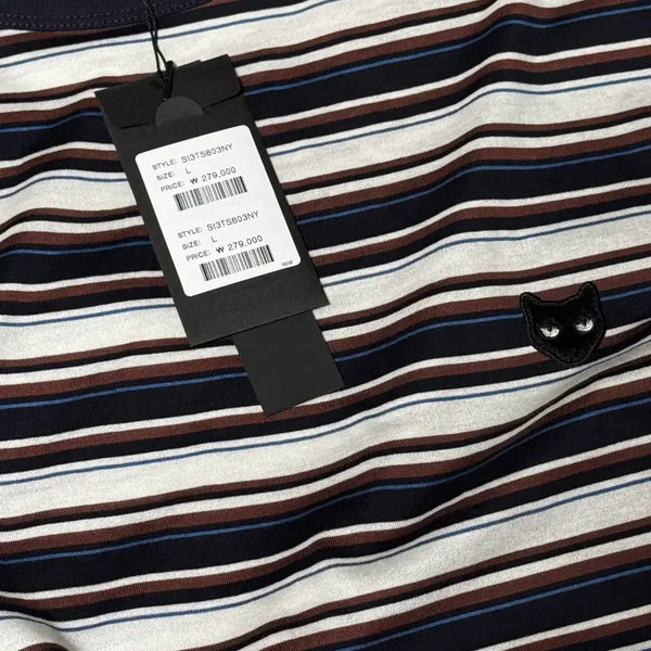 [BUNJANG] Songzio ZioZio Multi Stripe T-Shirt L / 송지오 지제로 멀티스트라이프 티셔츠 L