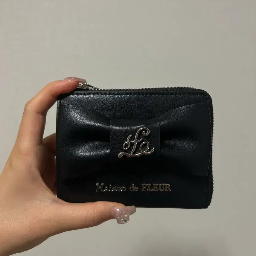 [BUNJANG] Maison de Fleur Black Ribbon Wallet / 메종드플뢰르 지갑