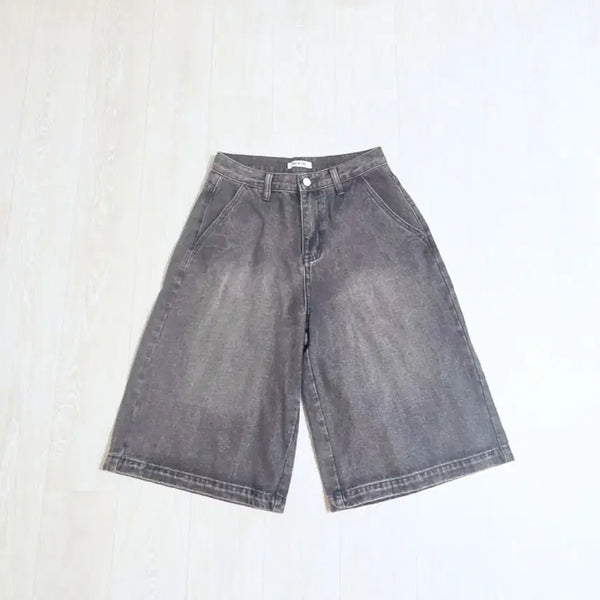 [BUNJANG] Coolkitten Wide Denim Shorts / 새상품)쿨키튼 와이드 데님 반바지