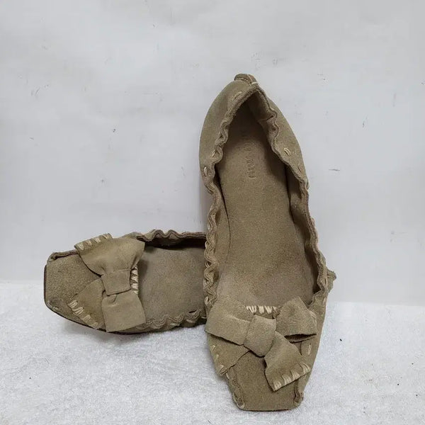 [BUNJANG] Miu Miu Leather Flats Shoes / MIU MIU레더플랫슈즈(무료배송)