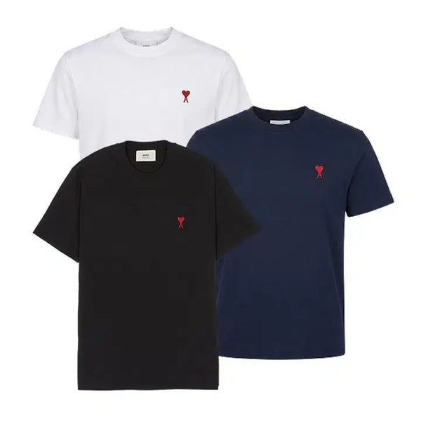 [BUNJANG] AMI Paris Heart Logo T-Shirt / 아미반팔티셔츠 AMI 하트 로고 반팔 입고
