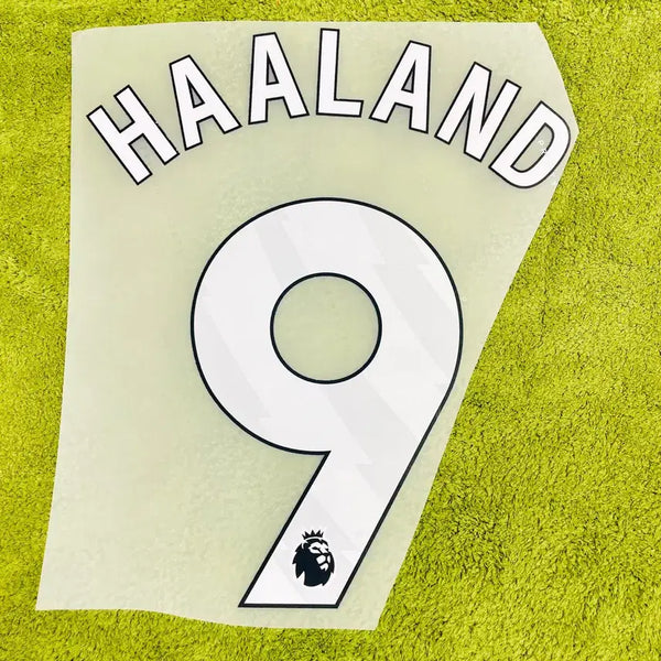 [BUNJANG] Manchester City 23/24 Haaland League Jersey Name Set / 23-27 맨시티 홀란드 리그 유니폼 마킹 축구 네임셋