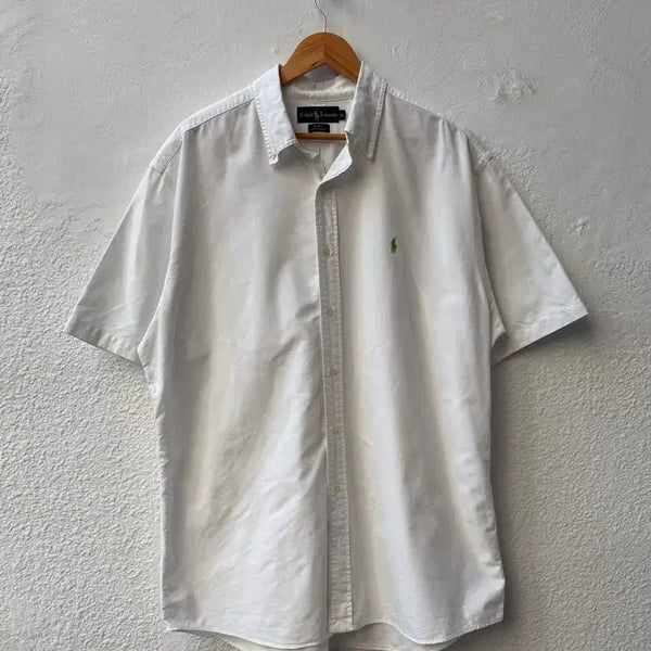 [BUNJANG] Polo Oxford Short Sleeve Shirt / [2XL] 폴로 옥스포드 반팔 셔츠