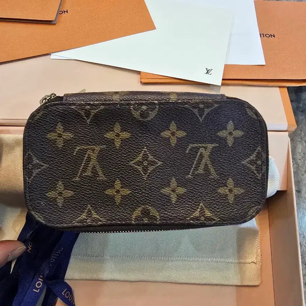 [BUNJANG] Louis Vuitton Monogram Trousse Brush PM Cosmetic Pouch / [정품] 루이비통 모노그램 트루스 브러시 PM 화장품 파우치