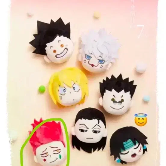 [BUNJANG] Hunter x Hunter Hisoka Shanghai Joycity Badge Plush Keychain / 헌터헌터 상하이 조이시티 히소카 뱃지 인형 키링