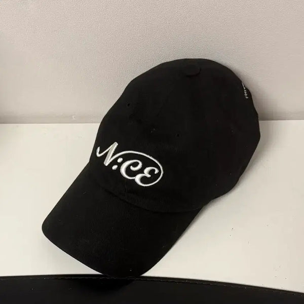 [BUNJANG] Neice Black Baseball Cap / 느아이스 모자
