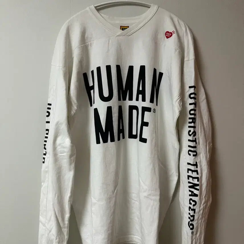 [BUNJANG] Human Made BMX Long Sleeve White / [L] 휴먼메이드 bmx 롱슬리브 화이트