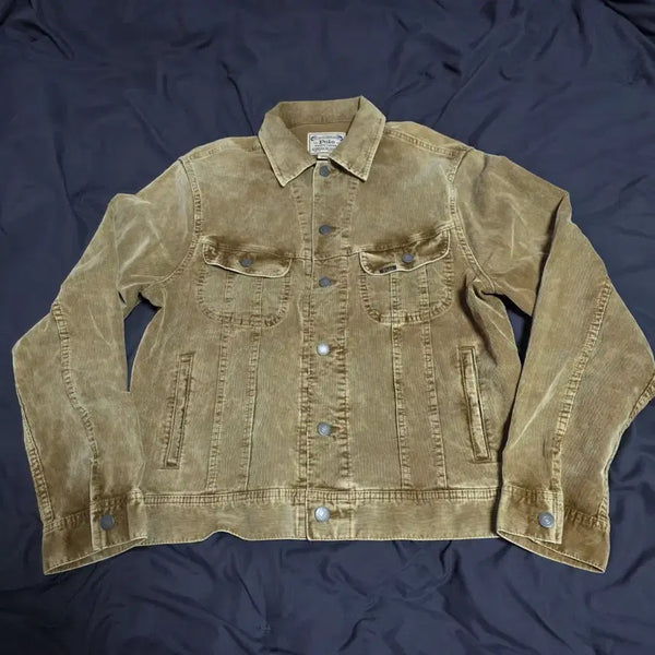 [BUNJANG] Polo Corduroy Trucker Jacket Brown M / 폴로 코듀로이 트러커자켓 브라운M
