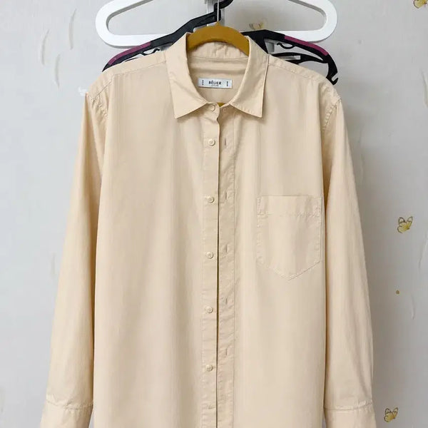 [BUNJANG] Bellier Beige Shirt M / 벨리에 베이지 셔츠 M