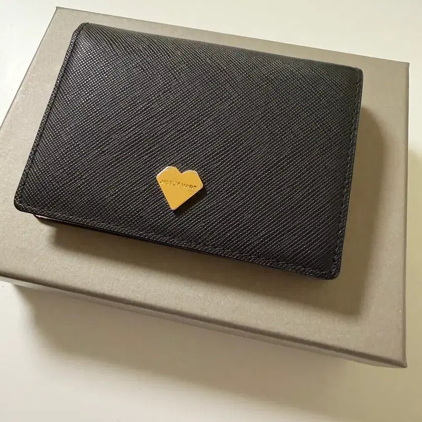 [BUNJANG] JILLSTUART Black Leather Wallet / 질스튜어트 블랙 지갑
