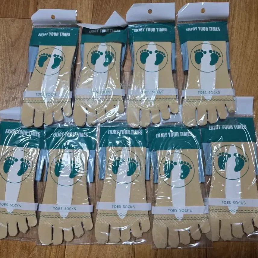[BUNJANG] Nude Toe Socks (9 Pairs) / 발가락 덧신