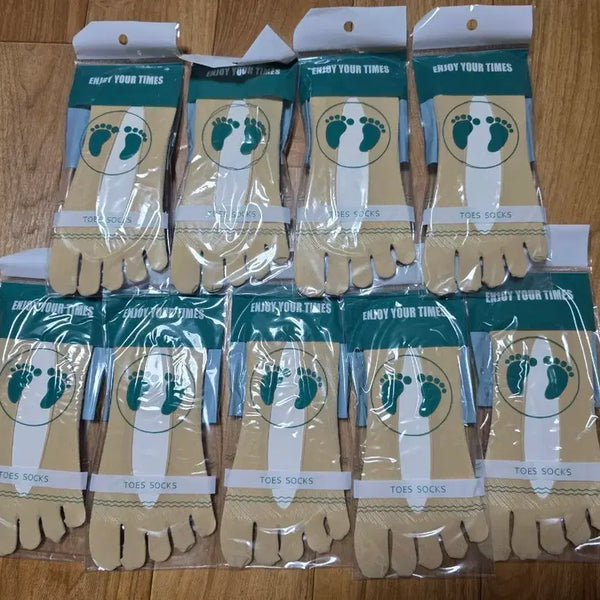 [BUNJANG] Nude Toe Socks (9 Pairs) / 발가락 덧신
