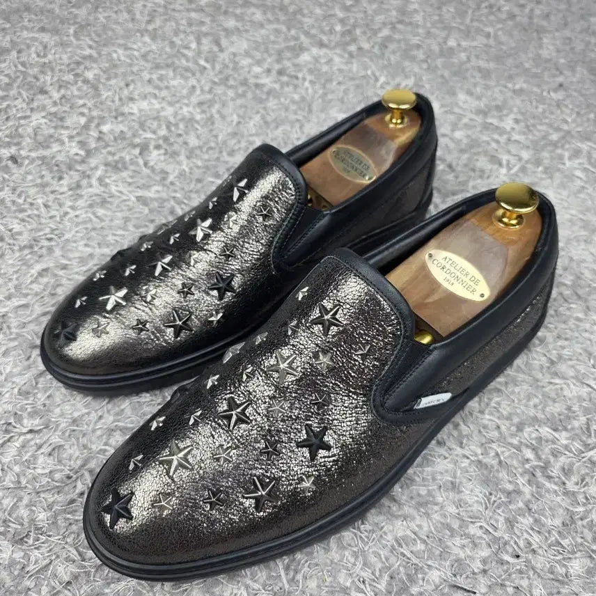 [BUNJANG] Jimmy Choo Leather Slip-On Sneakers EU43.5/280 / 정품] 지미추 레더 슬립온 스니커즈  EU43.5/280 실착용 5회 미만