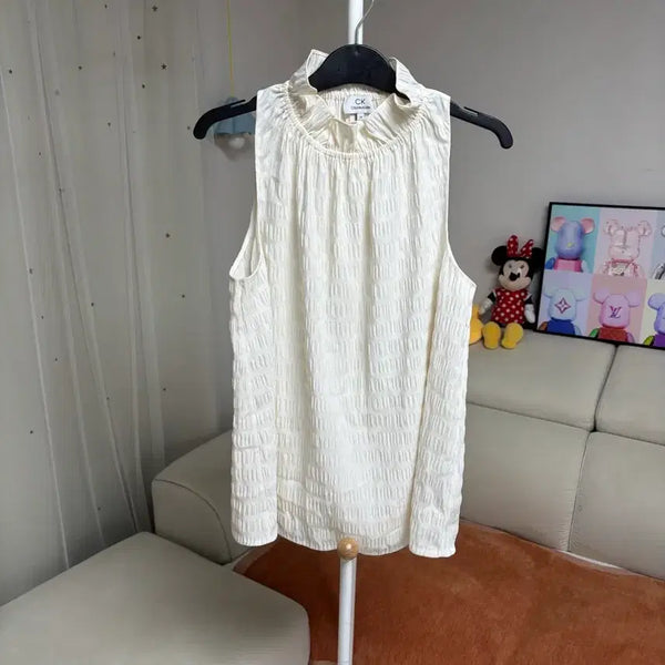 [BUNJANG] Calvin Klein Pleated Camisole / 캘빈클라인 플리츠나시