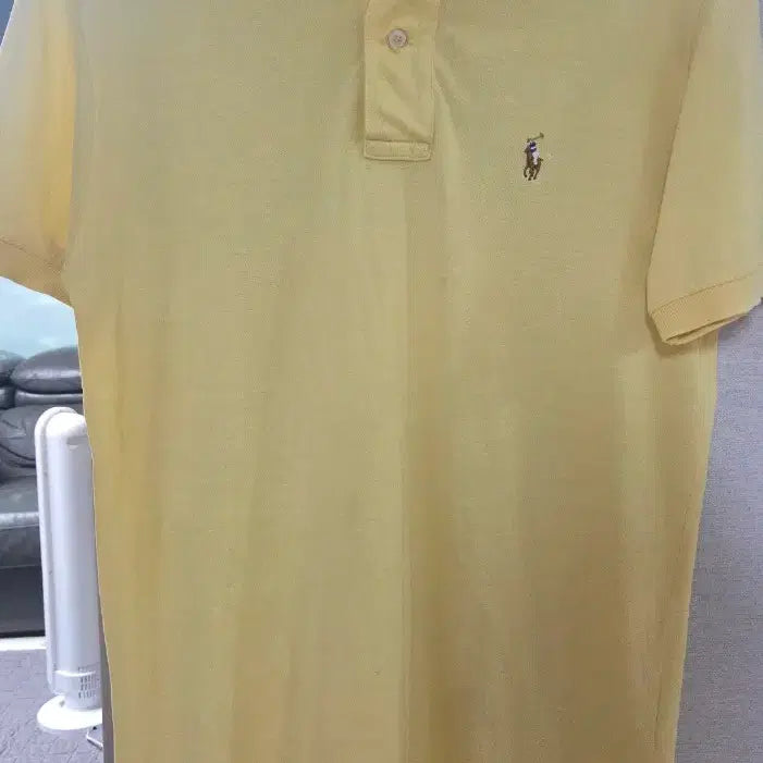 [BUNJANG] Polo Ralph Lauren Yellow Pique Polo Shirt - Size S / 폴로 랄프로렌 옐로우 카라티 S