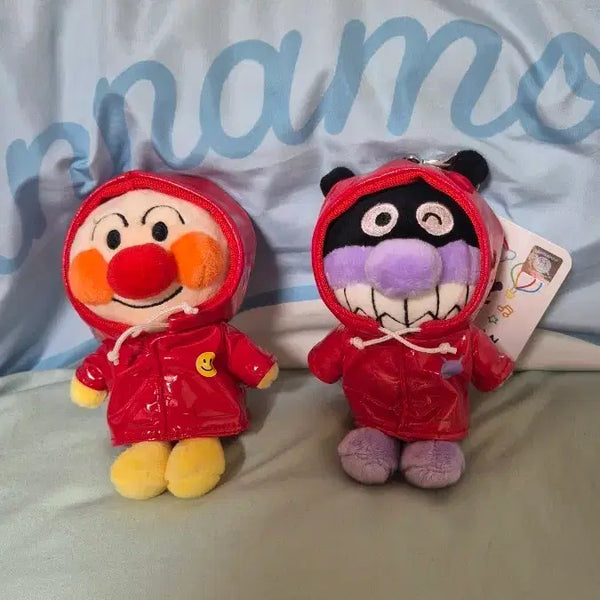 [BUNJANG] Anpanman Baikinman Raincoat Keyring / 호빵맨 세균맨 우비키링 새상품