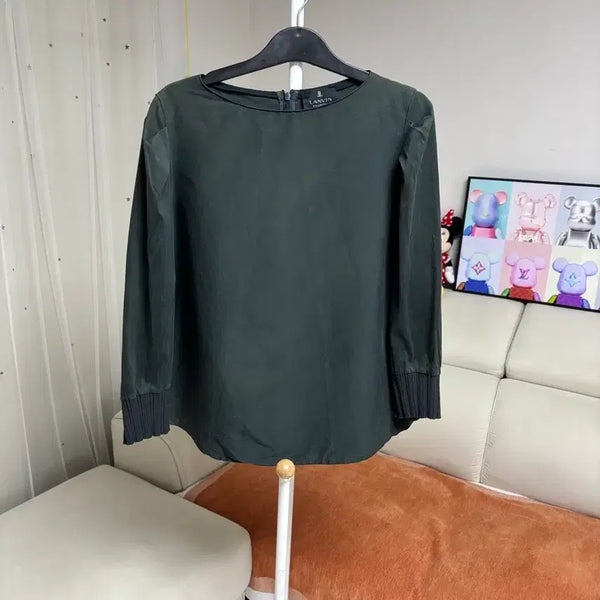 [BUNJANG] Lanvin Deep Green Silk Blend Blouse / 랑방 블라우스
