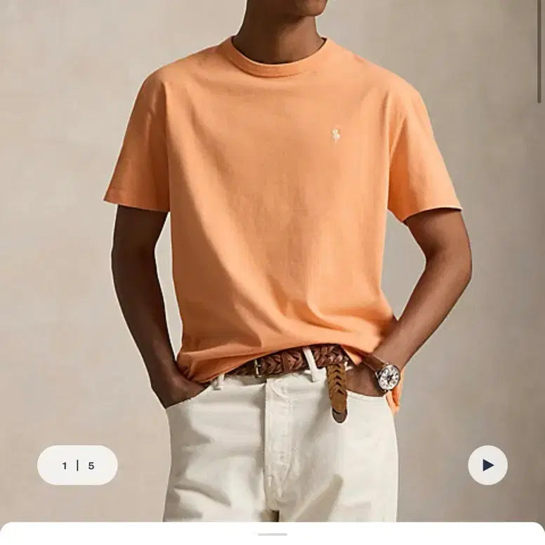 [BUNJANG] Polo Ralph Lauren Classic Fit Jersey Crewneck T-Shirt 2-Piece Bundle / 폴로랄프로렌/클래식핏 저지 크루넥 티셔츠 2종 일괄/L