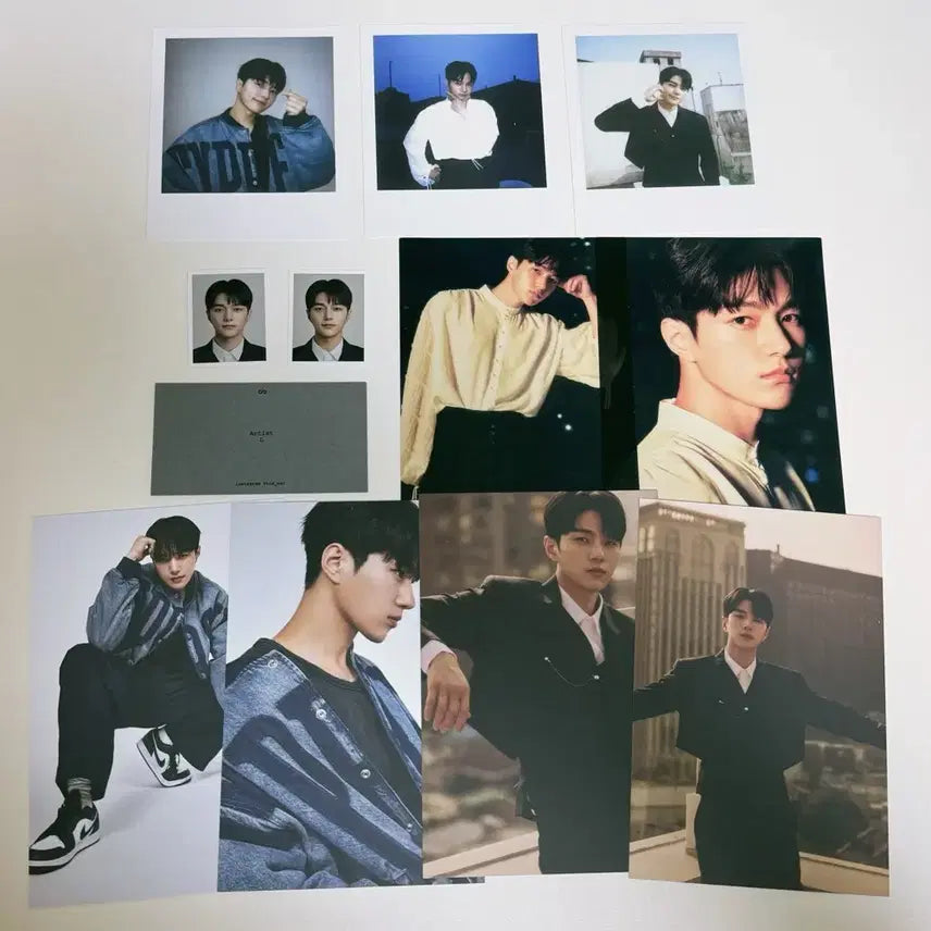 [BUNJANG] INFINITE Kim Myungsoo Concert Goods Set (Photocards, Postcard, Instant Photos) / 인피니트 엘 김명수 콘서트 굿즈 증사 증명사진 엽서 포카 폴라 양도