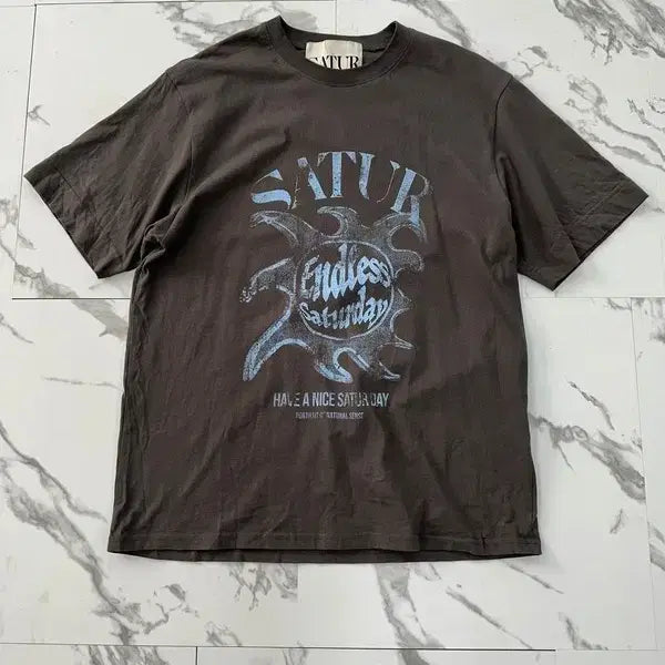 [BUNJANG] Setter Printing Short Sleeve T-Shirt / 세터 프린팅 반팔 티셔츠
