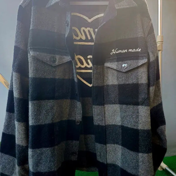 [BUNJANG] Human Made Wool Shirt Outerwear Jacket / 한창 뜨고 있는 일본 핫 브랜드 'human made' 울셔츠 아우터
