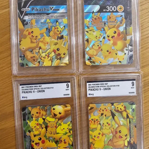 [BUNJANG] Pokemon 25th Anniversary North American Pikachu V-UNION Graded Set / 포켓몬 카드 25주년 북미판 피카츄 v union brg 9 세트 모음
