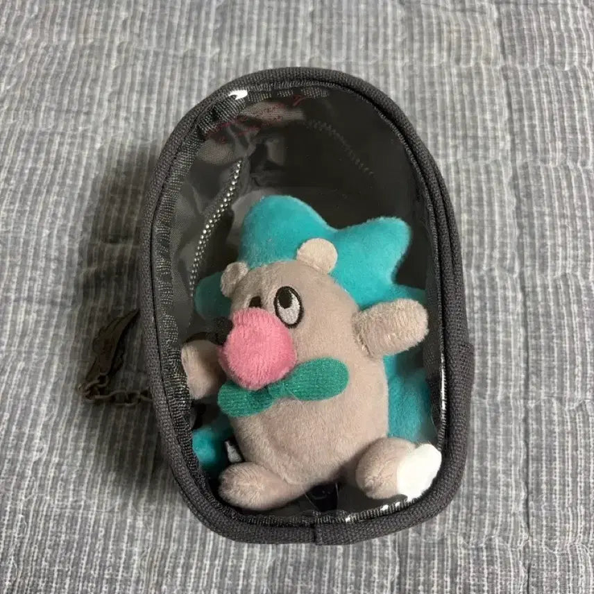 [BUNJANG] Zutto Mayoi Uniguri (Kira Killer) Plush Pouch Black / 즛토마요 우니구리(키라 킬러)+ 누이 파우치 블랙