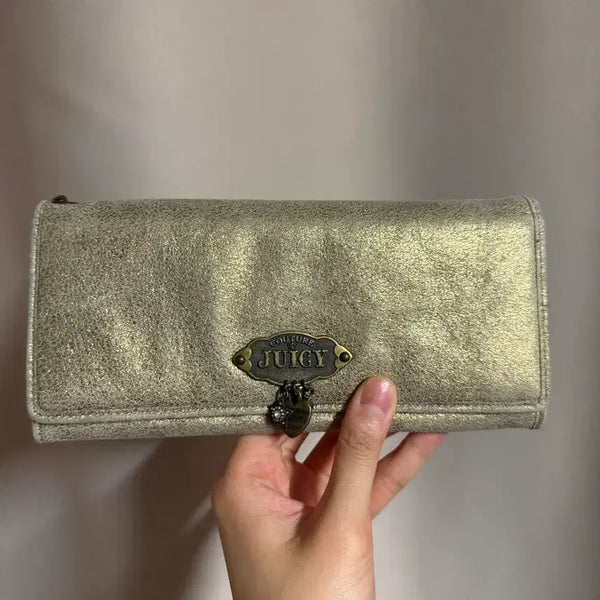 [BUNJANG] Juicy Couture Gold Long Wallet / 쥬시꾸뛰르 골드 장지갑