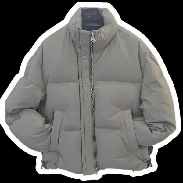 [BUNJANG] Solid Homme 118 Down Puffer Jacket Khaki Size 48 / 솔리드옴므 118패딩 카키 48(100)
