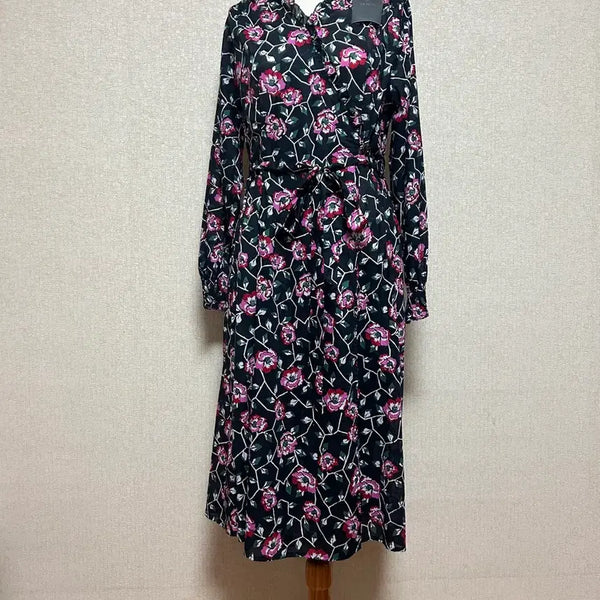 [BUNJANG] Kim Chang Suk Floral Long Dress / 새상품-김창숙  꽃무늬 롱 원피스
