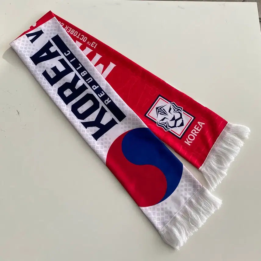 [BUNJANG] KFA South Korea National Football Team Supporter Scarf Taegeukgi / (OS) KFA 대한민국 축구 응원 머플러 태극기 한국