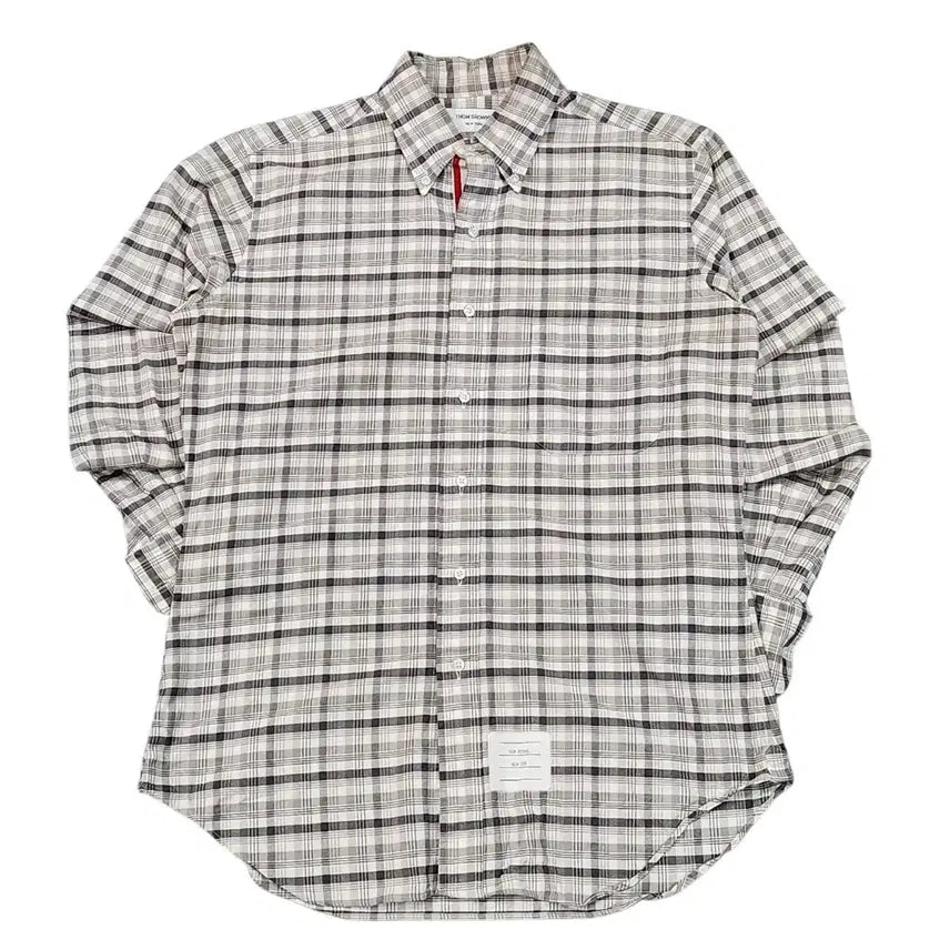 [BUNJANG] Thom Browne Check Shirt Size 3 / 톰브라운 체크 셔츠 3사이즈