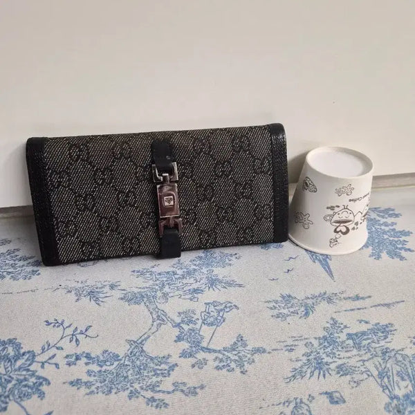 [BUNJANG] Gucci Bamboo Zip-Around Wallet / 구찌 정품 뱀부 장지갑