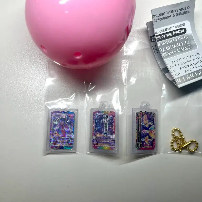 [BUNJANG] Aikatsu! Goods Collection 3 Gacha Card Mini Charm Tristar Mizuki Luna (Unsealed Capsule, Sealed Vinyl) / 미개봉 아이카츠 굿즈 컬렉션 3 가챠 카드 미니 챰 트라이스타 미즈키 루나