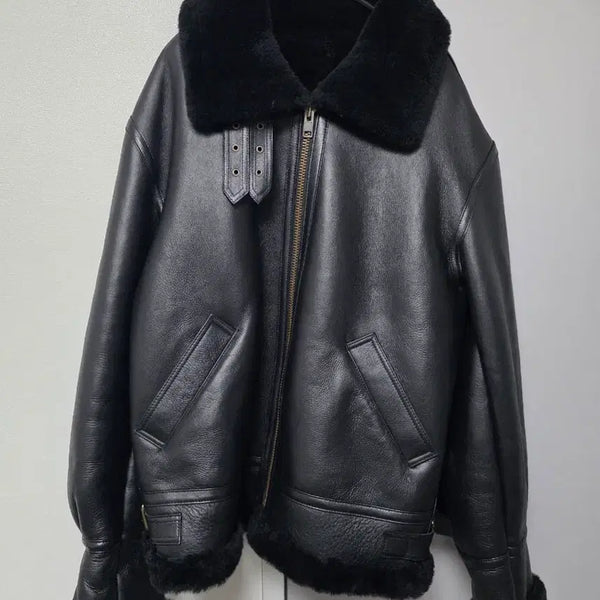 [BUNJANG] Songtan Dark Horse Lambskin B3 Shearling Jacket L (100 Size) / 송탄 다크호스 양가죽 무스탕(B3) 새상품