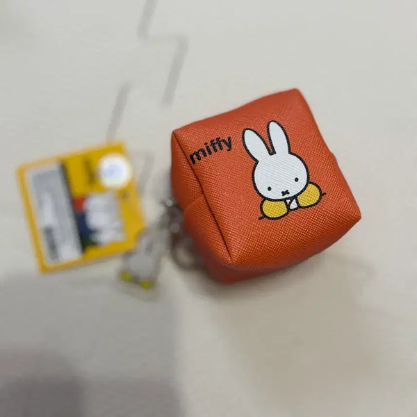 [BUNJANG] Miffy Cube Pouch Keyring Orange / 미피 큐브 파우치 키링/오렌지