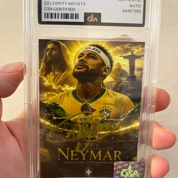 [BUNJANG] Neymar Autographed Photocard / 네이마르 친필싸인 포토카드
