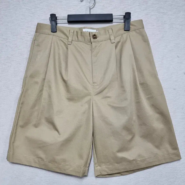 [BUNJANG] Mergo Two-Tuck Chino Shorts (Beige, 32-inch) / 메르고 투턱 치노 쇼츠 남자32인치ㅡ0420ㅁㅁ
