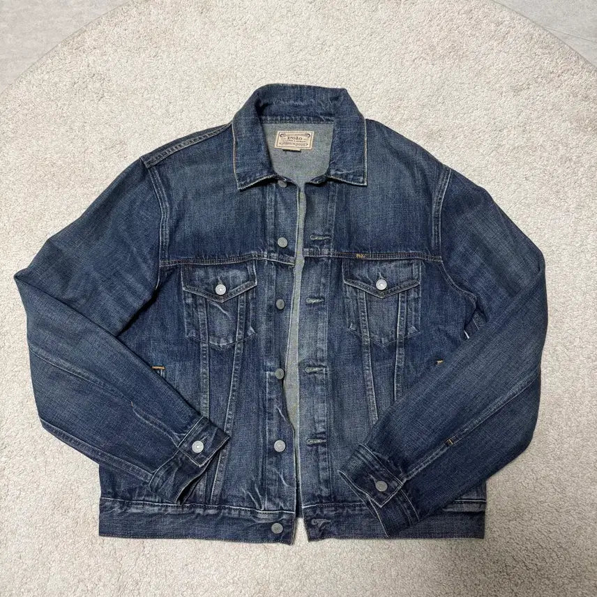 [BUNJANG] Polo Ralph Lauren Denim Trucker Jacket L / 폴로 랄프로렌 데님 트러커 L 사이즈