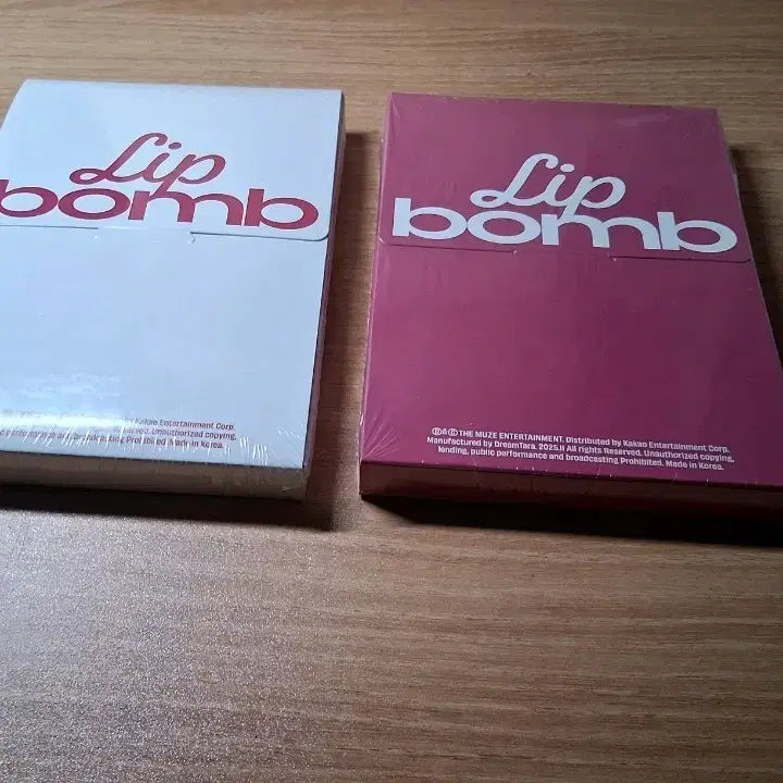 [BUNJANG] Resene Lip Balm Album Set White/Pink (Sealed) / 리센느 립밤 앨범 화이트/핑크 2장 세트 미개봉앨범 sealed
