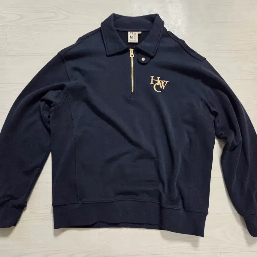 [BUNJANG] NBA Hardwood Classics Collared Sweatshirt Men's M / NBA 하드우드 클래식 카라 맨투맨