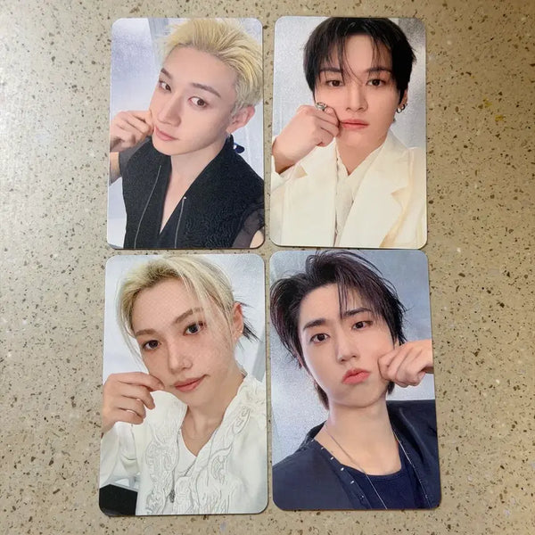 [BUNJANG] Stray Kids SKZ RUN-IT Lucky Draw Photocard Bundle Set (Bang Chan, Lee Know, Felix, Han) / 스트레이키즈 스키즈 RUN-IT 온라인 특전 포토카드 방찬 리노 필릭스 한 일괄